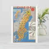 Zweden Kaart (Staand voorkant)