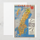 Zweden Kaart (Voorkant / Achterkant)