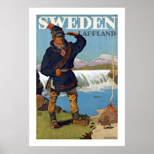 Zweden ~ Lappland Poster (Voorkant)