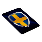 Zweden Metallic Emblem Magneet (Rechterzijde)