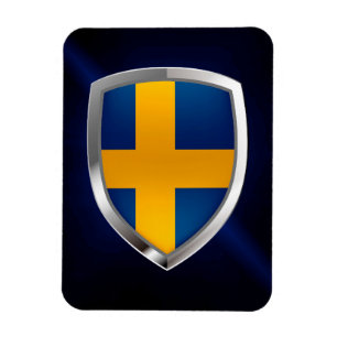 Zweden Metallic Emblem Magneet