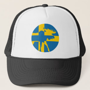 Zweden Moose Zweedse nationale dierenvlag Trucker Pet