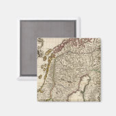 Zweden, Noorwegen, Europa 2 Magneet (Voorkant / Achterkant)