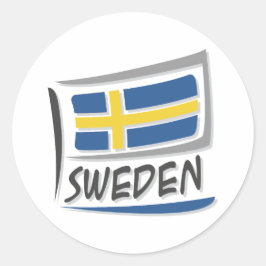 Zweden Pride X Vlag Ronde Sticker