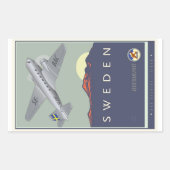 Zweden Rechthoekige Sticker (Voorkant)
