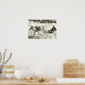 Zweden, rendierslee, Folkmuseum; Poster (Keuken)