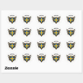 Zweden Ronde Sticker (Vel)