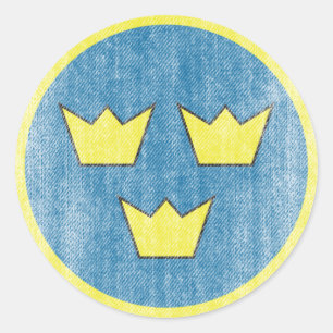 ZWEDEN RONDE STICKER