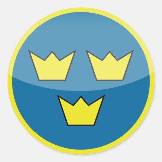 Zweden Roundel sticker (Voorkant)