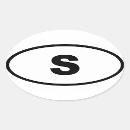 Zweden S Europees Ovale Sticker