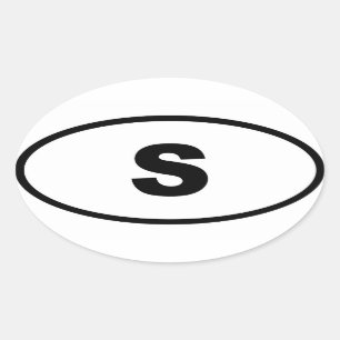 Zweden S Europees Ovale Sticker