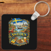 Zweden Sleutelhanger (Achterkant)