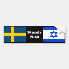 Zweden staat met Israël Bumpersticker