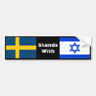 Zweden staat met Israël Bumpersticker