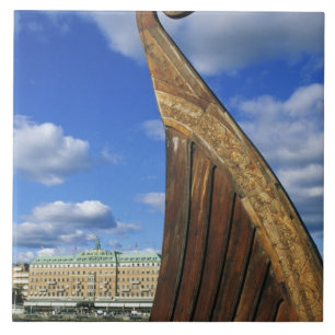 Zweden, Stockholm, haven, vanuit Gamla Stan, Tegeltje