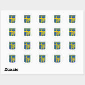 Zweden Sverige Ronde Sticker (Vel)