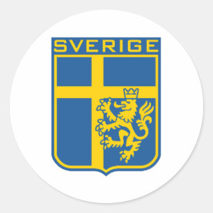Zweden Sverige Ronde Sticker