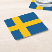 Zweden Vierkante Kartonnen Onderzetter (Schuin)