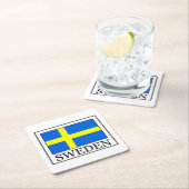 Zweden Vierkante Kartonnen Onderzetter (Insitu)