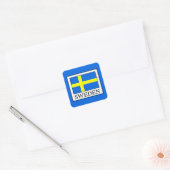 Zweden Vierkante Sticker (Envelop)