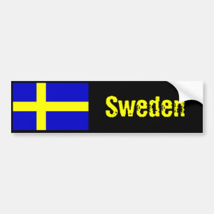 Zweden vlag bumper sticker 2