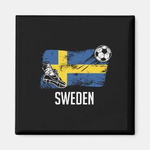 Zweden Vlag Jersey Zweeds Voetbalteam Zweeds Magneet