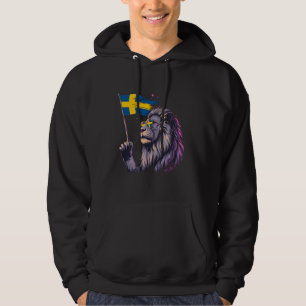 Zweden Vlag Leeuw Sverige Zweedse Trots Zweedse Wo Hoodie