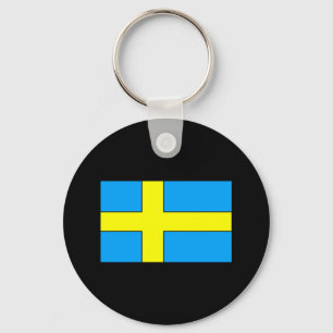 Zweden Vlag T-shirts en cadeaus Sleutelhanger