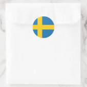 Zweden Vlag x20 stickers zweedse ronde cirkel vlag (Tas)