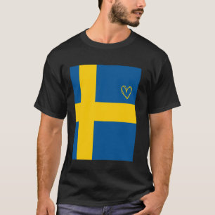Zweden Vlag Zweeds Hart Trots Erfgoed Nationaal  T-shirt