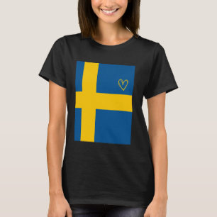 Zweden Vlag Zweeds Hart Trots Erfgoed Nationaal  T-shirt