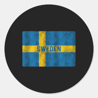 Zweden Vlag Zweeds Ronde Sticker