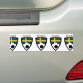 Zweden Voetbal Bumpersticker (Op auto)