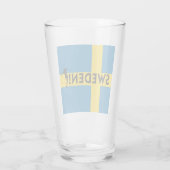 Zweden voetbal glas (Achterkant)