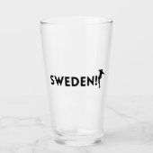 Zweden voetbal glas (Voorkant)