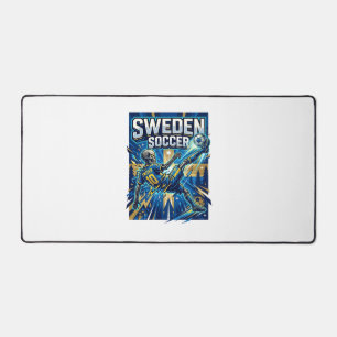 Zweden Voetbal Skelet Spits Landen Poster Stijl Bureaumat