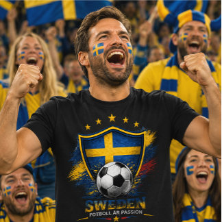 Zweden Voetbalfan Zweeds Voetbal WK T-shirt
