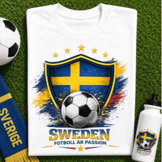 Zweden Voetbalfan Zweeds Voetbal WK T-shirt