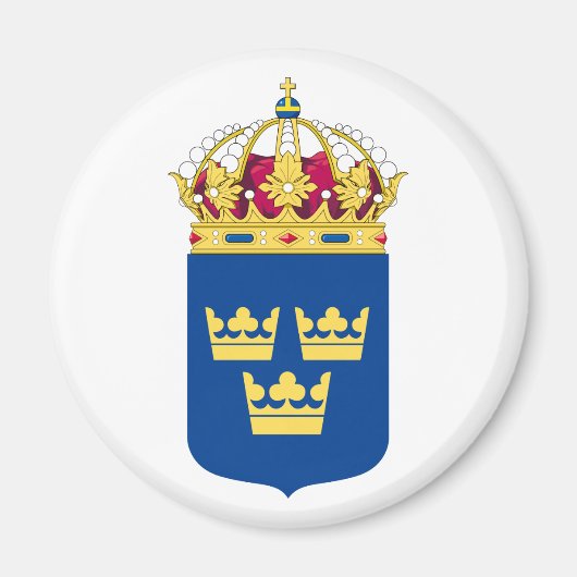 Zweden Wapenmagneet Magneet (Voorkant)