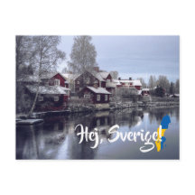 Zweden wintersundborn Hej Sverige Postkruising