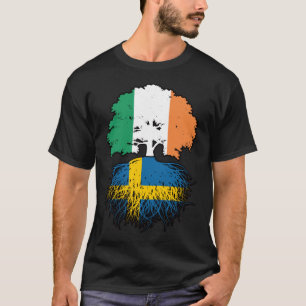 Zweden Zweden - Ierse vlag voor boomstammen T-shirt