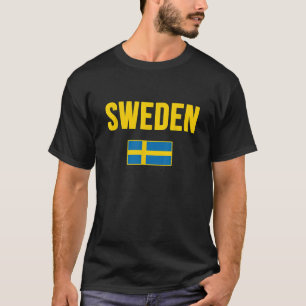 Zweden Zweeds Vlag Sverige Souvenir T Shirt