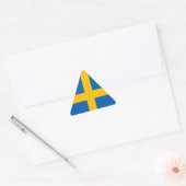 Zweden - Zweedse vlag Driehoek Sticker (Envelop)