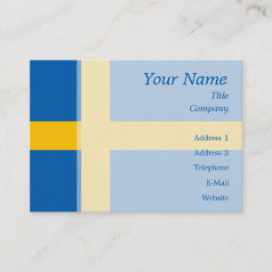 Zweden - Zweedse vlag Visitekaartje