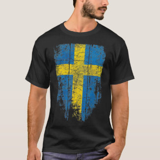Zweden Zweedse vlag Vrouwen Mannen Kinder Souveni T-shirt