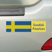 Zweeds Amerikaans Bumpersticker (Op auto)