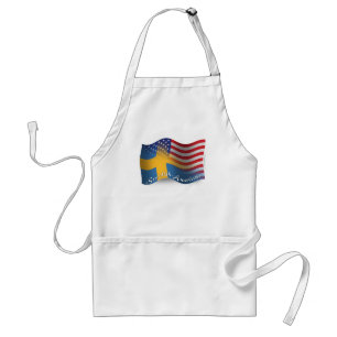 Zweeds-Amerikaanse golfvlag Standaard Schort