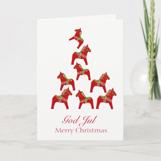 Zweeds-Amerikaanse kerst Kaart (Voorkant)