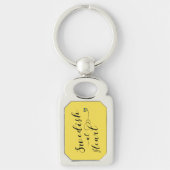 Zweeds bij hartkeyring, Zweden Sleutelhanger (Voorkant)