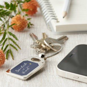 Zweeds bij hartkeyring, Zweden Sleutelhanger